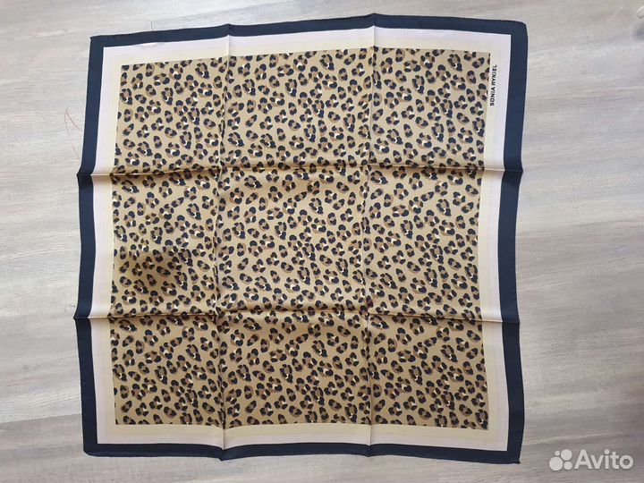 Платок Sonia Rykiel новый 65*65 см леопардовый