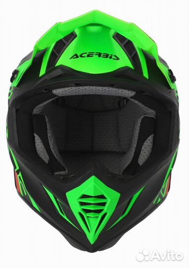 Кроссовый шлем Acerbis X-track 22-06 Green/Black