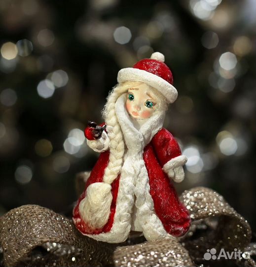 Ватные елочные игрушки