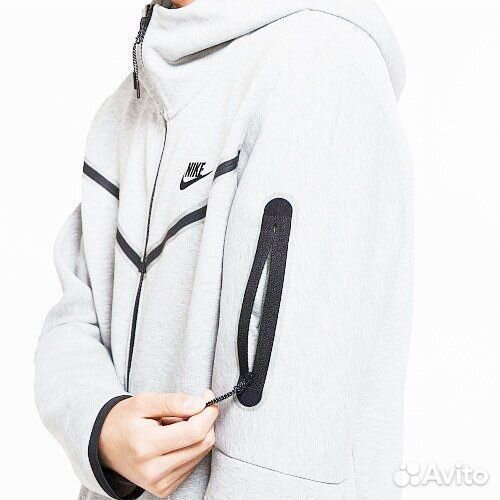 Худи Nike Tech Fleece белое