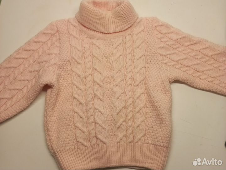 Свитер детский нежно розовый уси пуси 80-86