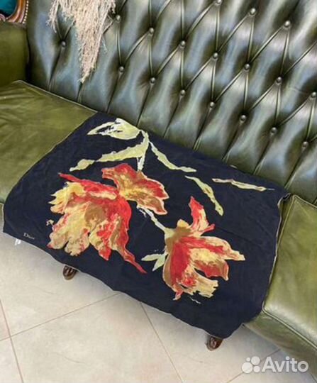 Платок dior и палантин burberry италия шелк