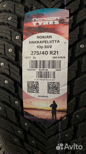 Nokian Tyres Hakkapeliitta 10p SUV 275/40 R21 107T