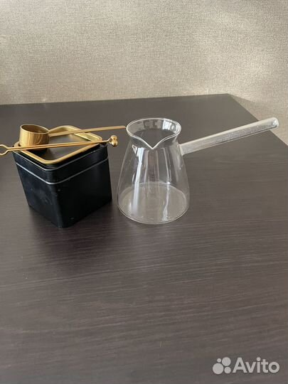 Турка и банка для кофе
