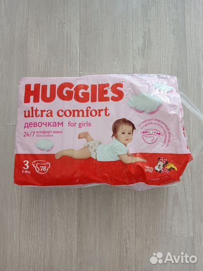 Подгузники huggies ultra comfort для девочек