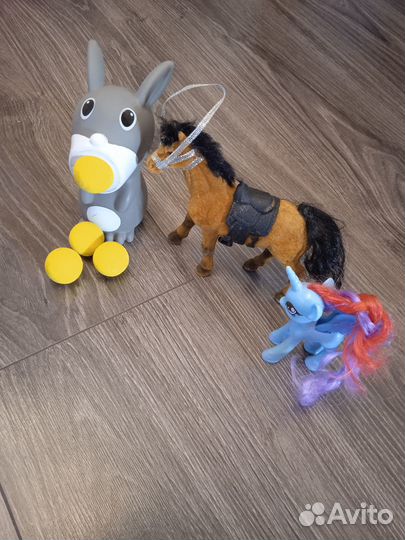 Литл пони, лошадка, ослик, мелкие игрушки