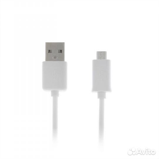 Кабель USB - microUSB, 0.8м, белый