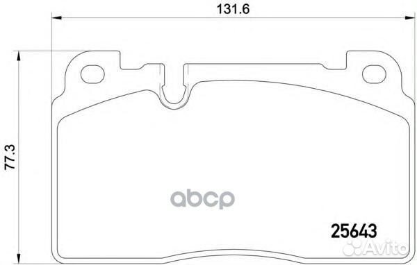 Колодки тормозные перед audi Q5 12- p85122 Brembo