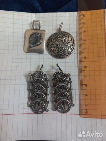 Серебряные серьги