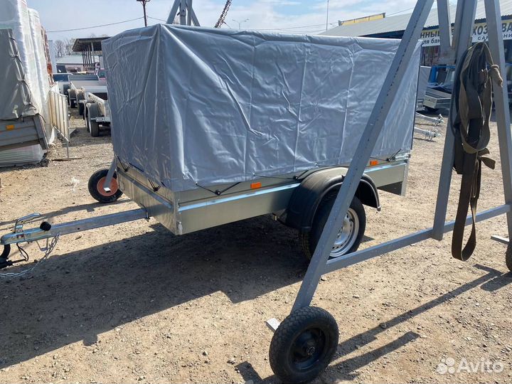 Прицеп 00.002 с тентом 108см.для перевозки техники
