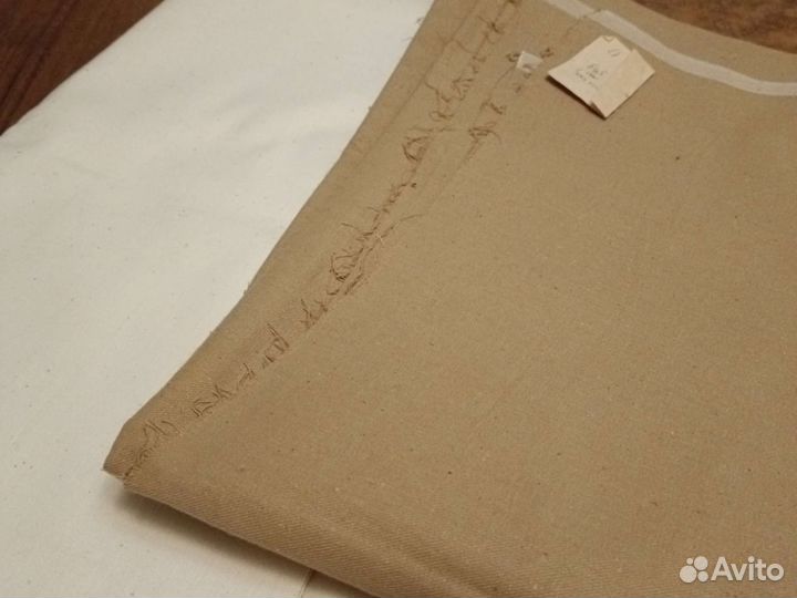 Отрез ткани натуральный Лен СССР