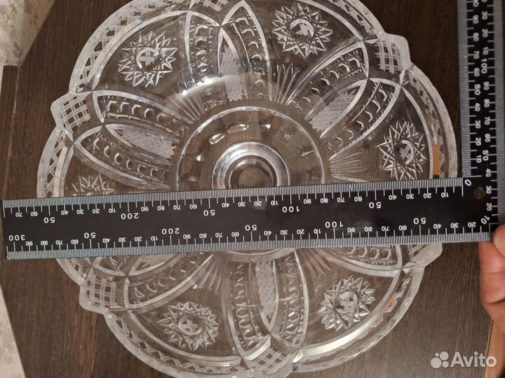 Хрустальная фруктовница