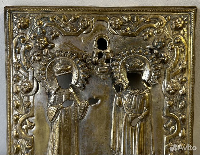 Оклад Царевич Димитрий и Святая Екатерина