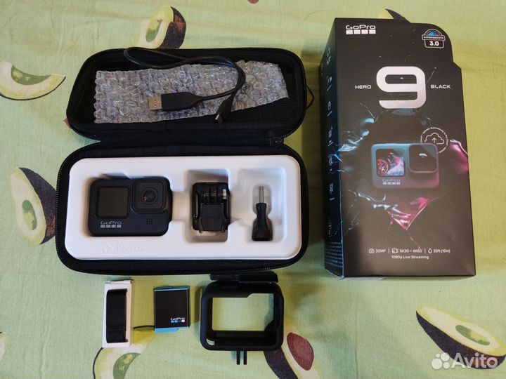 Новая экшн камера GoPro Hero 9 Black и аксессуары