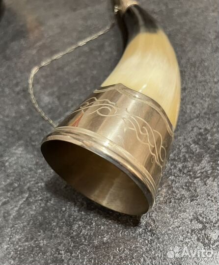 Рог - кубок для вина, 27 см, сувенир