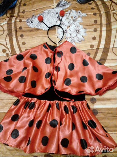 Карнавальный костюм Божья коровка 3-5 лет