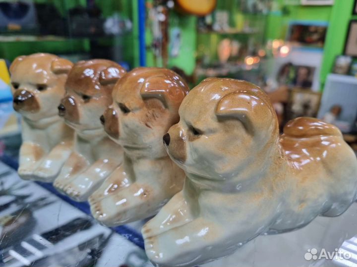 Фарфор статуэтка чау-чау лфз СССР. Клейм нет