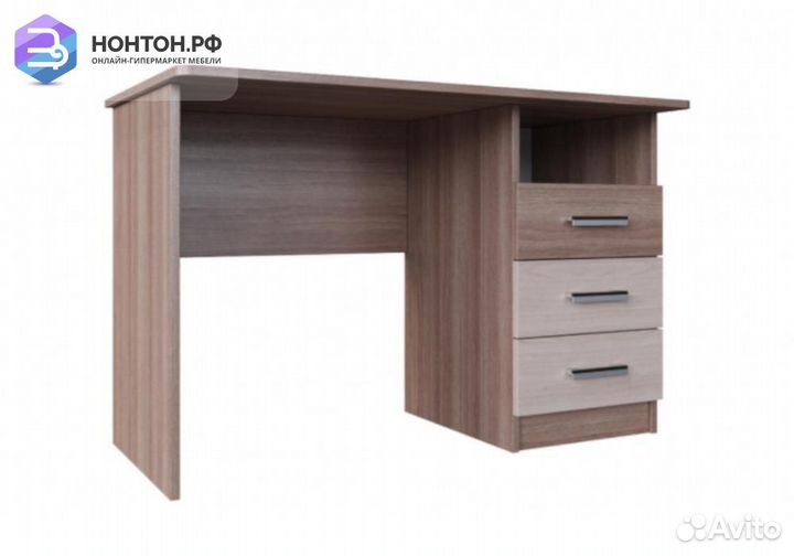 Стол компьютерный Город ясень шимо темный / ясень