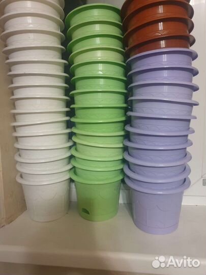 Цветочный горшок из Fix price 48 шт