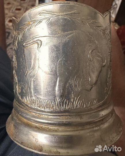Подстаканник СССР буйвол