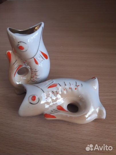 Фигурки керамика рыбки