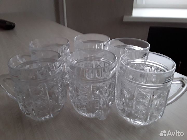 Кружечки хрустальные