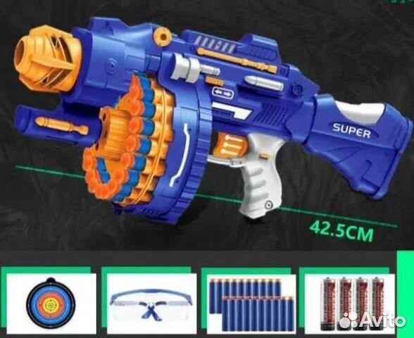 Бластер игрушечный автомат, на батарейках