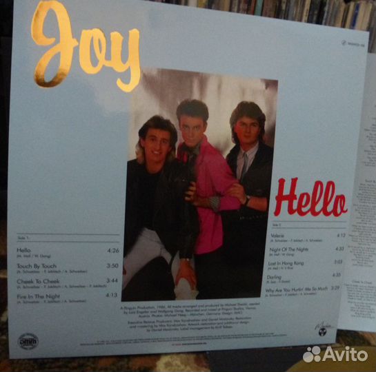 Joy - Hello 1986 LP Все хиты группы