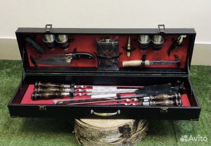 Подарочный набор шампуров в кейсе