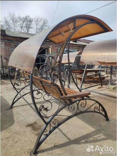 Парковая качель новинка+подушки