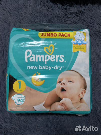 Памперсы pampers 1 2-5 кг