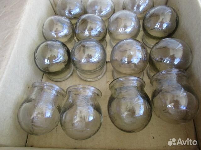 Банки медицинские СССР новые(толстостенные)