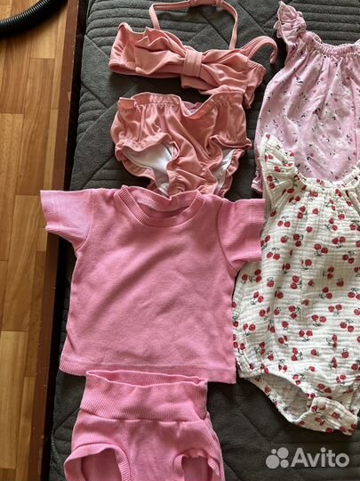 Летние вещи для новорожденной девочки 56-62