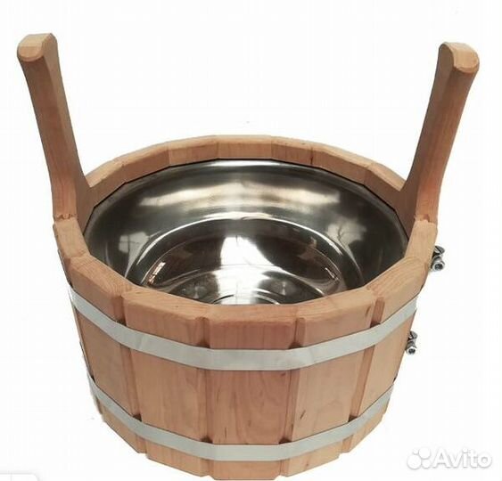 Шайка Cooper c нержавеющей вставкой 5 л (ольха)