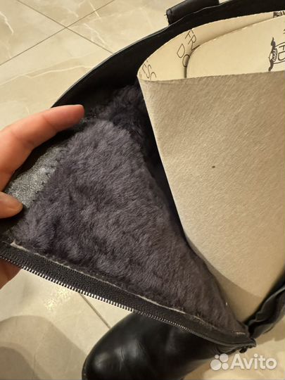 Сапоги зимние кожаные 39 размер