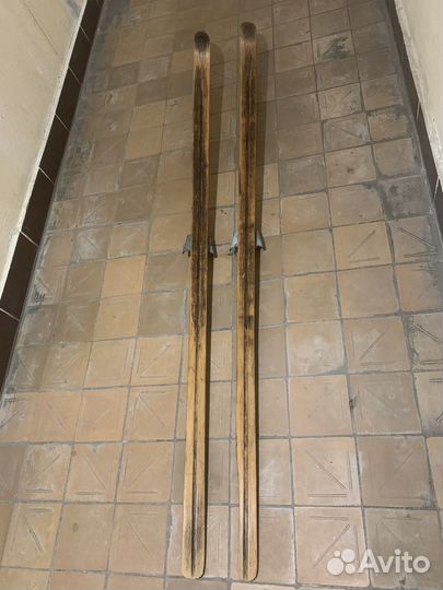 Беговые лыжи деревянные винтаж СССР 190 см