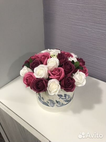 Букет из мыльных роз 27 шт