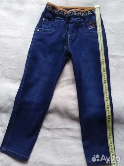 Летние джинсы на мальчика 4-6 лет