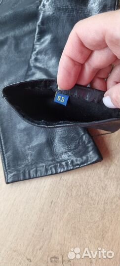 Перчатки женские кожаные новые