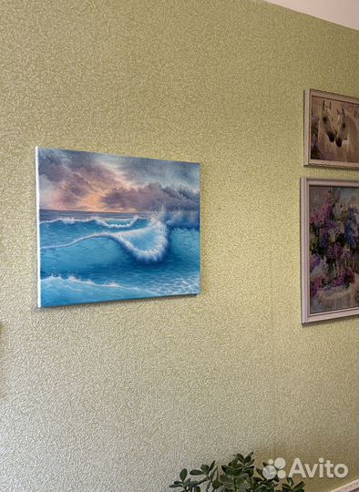 Картина маслом море пейзаж