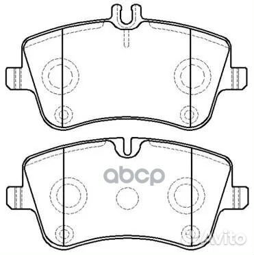 Колодки тормозные дисковые benz C Class (W203)