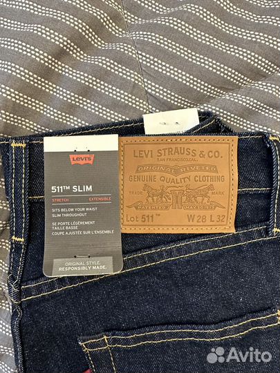 Джинсы мужские оригинал levis 511 slim