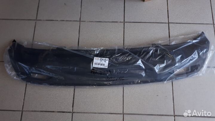 Накладка заднего бампера/юбка/губа Киа Рио 3