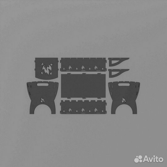 Мангал туристический складной