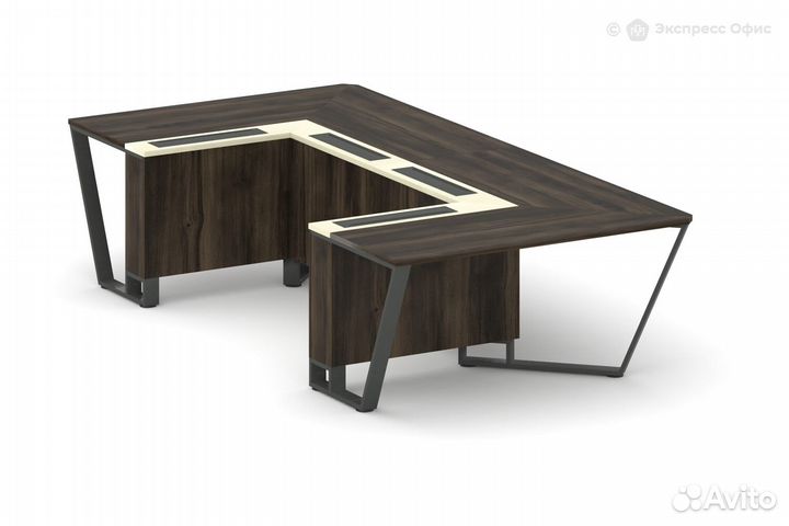 Стол для переговоров П-образный Steel Meet KM-PR.B.SP-07P