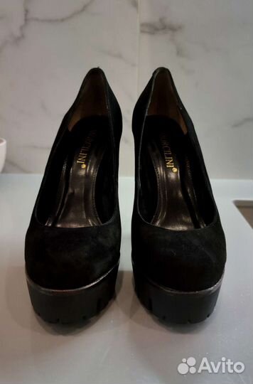 Туфли женские из натуральной замши