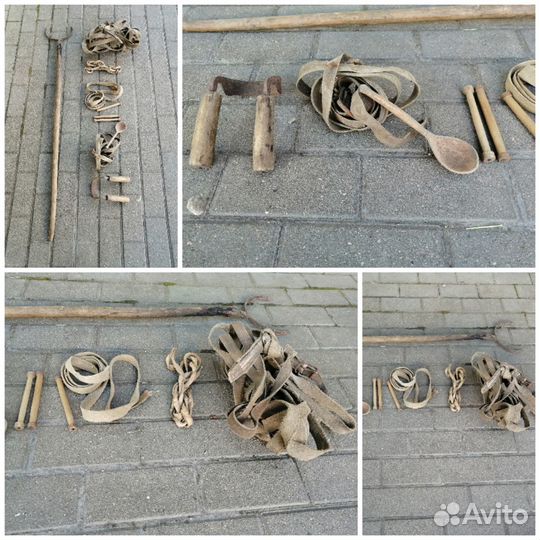 Предметы старинного русского быта. Скобель, ухват