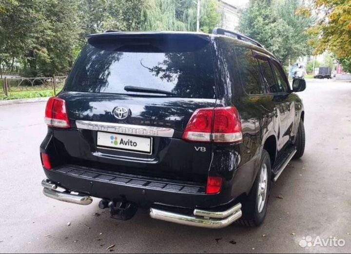 Защита порогов и бамперов lc200 комплект