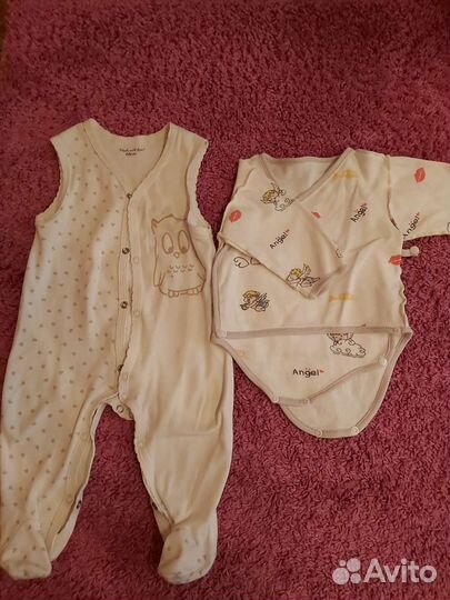 Пакет вещей на девочку от 0 до 6 мес