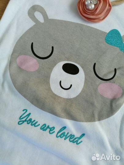 Платье боди для девочки 68 74